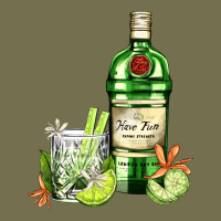 Gin Tonic Bottle And Cocktail Vintage Hoodie | Teevron