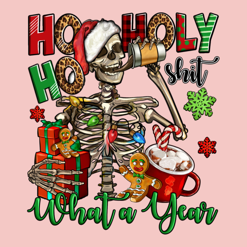 Ho Ho Holy Shit What A Year Christmas Skeleton Urban Heavy Tee by Jasminsmagicworld | Teevron