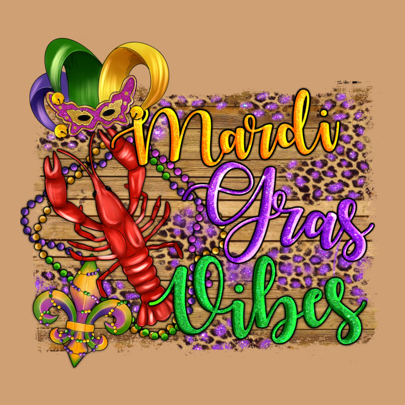 Mardi Gras Vibes Crawfish Mask And Fleur De Lis Vintage Tee by Artiststas | Teevron