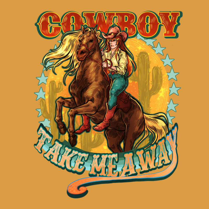 Cowboy Take Me Away Urban Heavy Tee by NancyCooperArtShop | Teevron