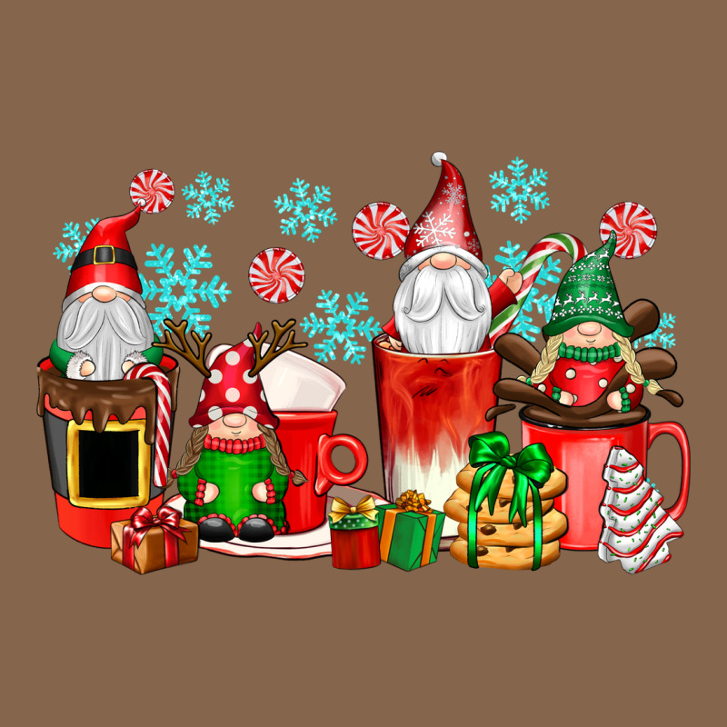 Christmas Gnomes Coffee Cups Premium Tee by texasbilliewilder | Teevron