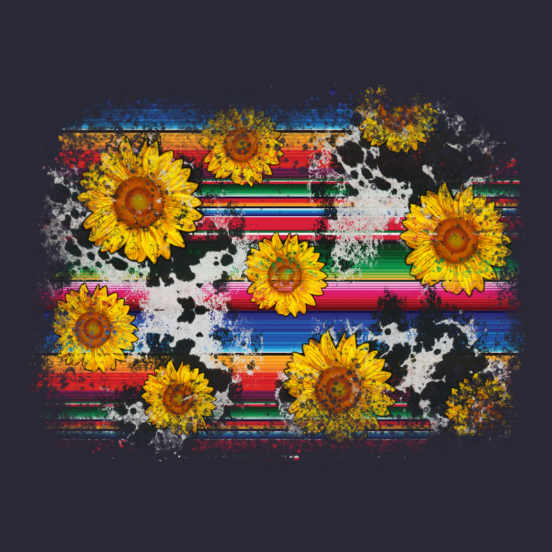 Serape Cowhide Sunflower Background Vintage Tee by AdoDesignShop | Teevron