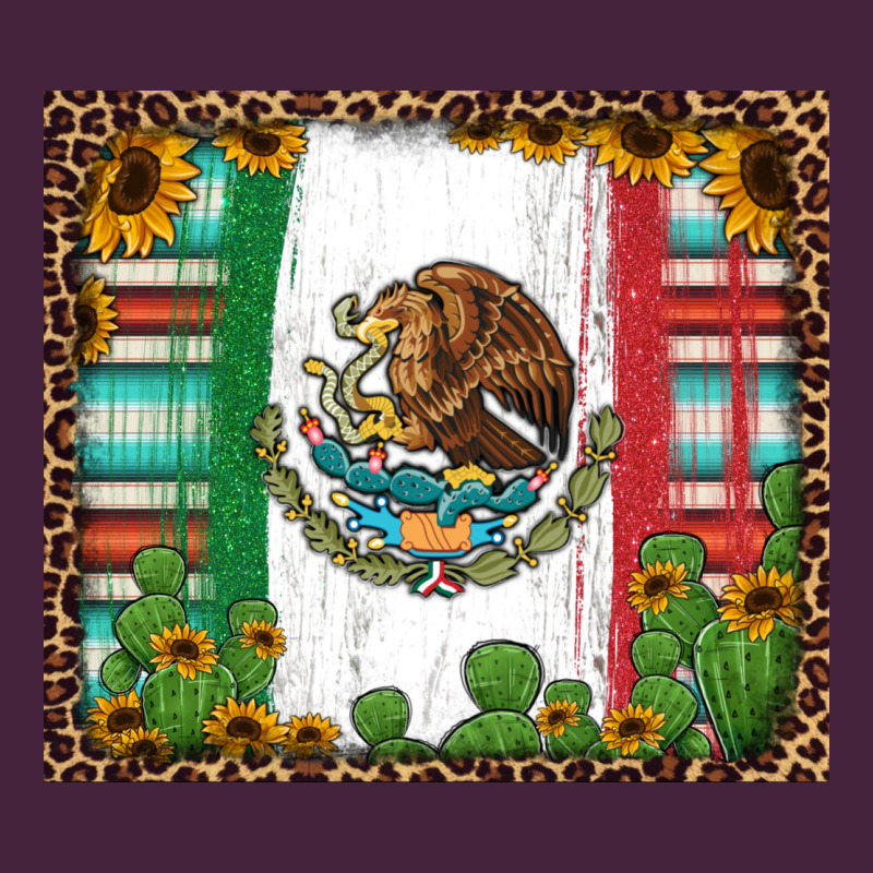 Mexican Flag Background With Cactus And Sunflower Tumbler Classic Tee by Jasminsmagicworld | Teevron