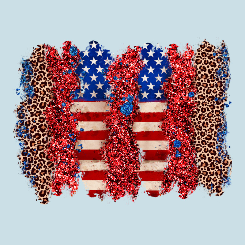 4th Of July Brushstroke Ladies Tee by Zillion Design Studio | Teevron