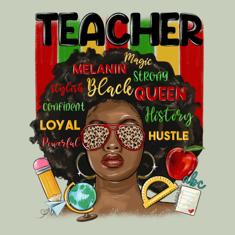 Black Woman Teacher Long Sleeve Tee by MaliasSmallBusiness | Teevron