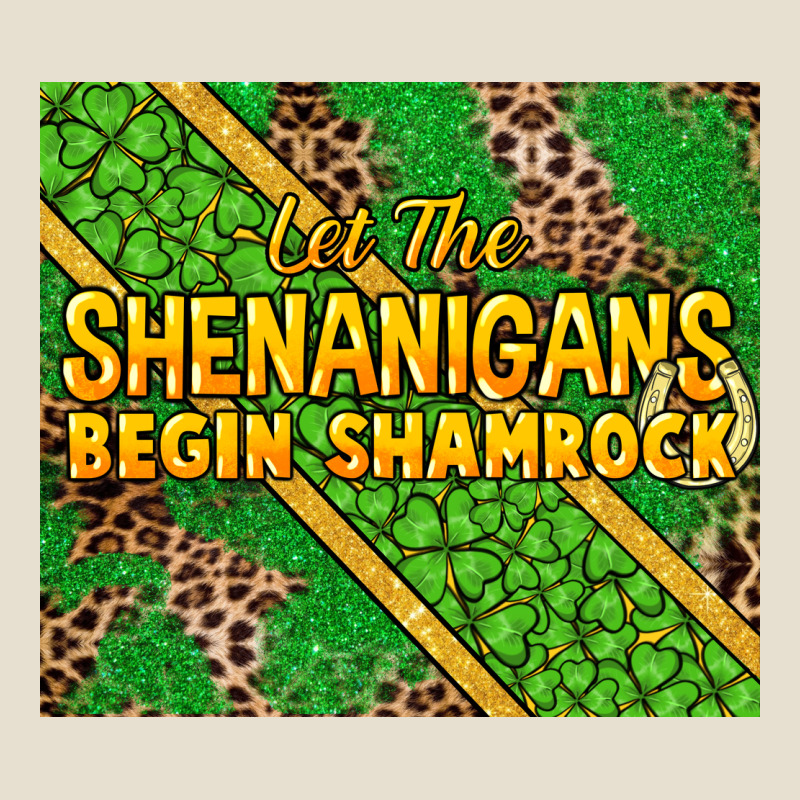 Let The Shenanigans Begin Shamrock Tumbler Urban Hoodie by HowdyJamesFarm | Teevron