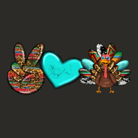 Peace Love Thanksgiving Turkey Heavy Core Tee | Teevron