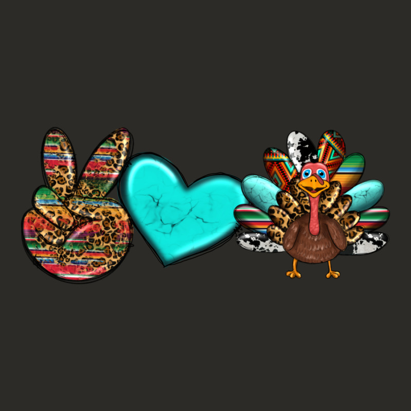 Peace Love Thanksgiving Turkey Heavy Core Tee by RanaPortraitStore | Teevron