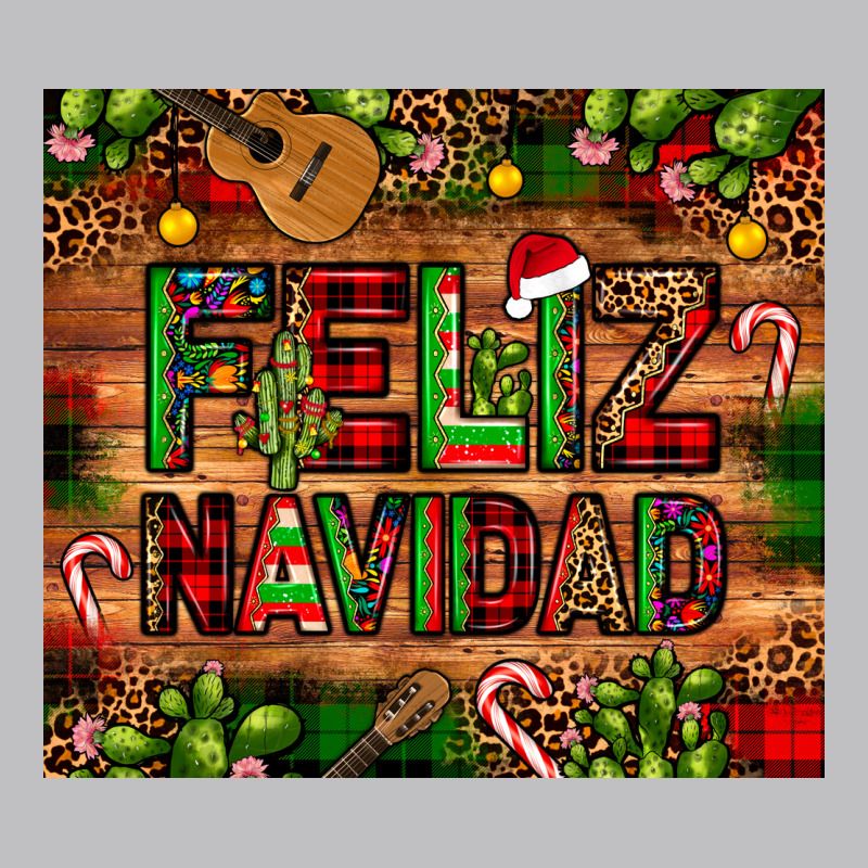 Feliz Navidad Christmas Cactus Leopard Long Sleeve Tee by JahusDesignShop | Teevron