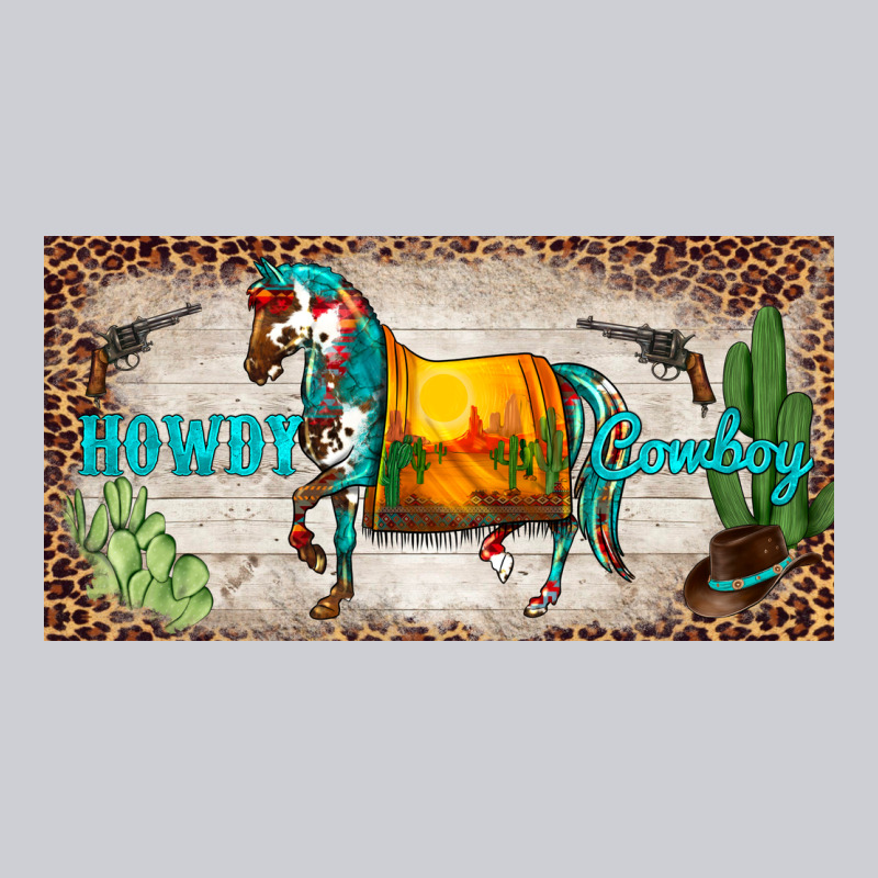 Western Howdy Cowboy Horse Sunset Weapon Cactus Leopard  License Plate Heavyweight Sweatshirt by BarkalooDesign | Teevron