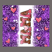Purple Leopard Pink Mama Hearts Urban Heavy Tee | Teevron