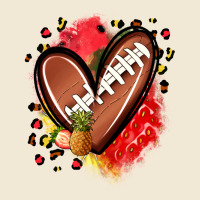 Fruits And Football Heart Ladies Tee | Teevron