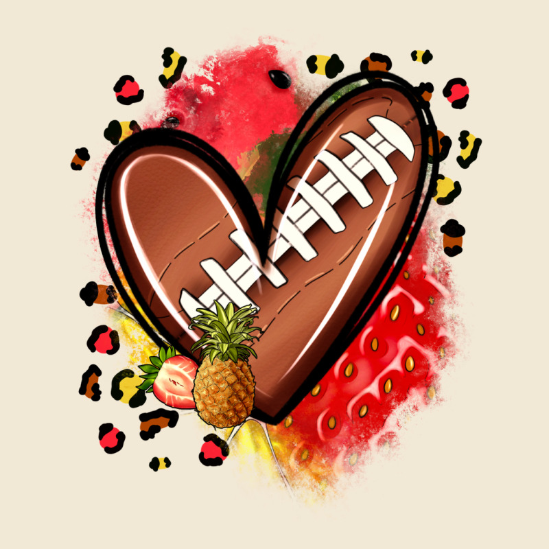 Fruits And Football Heart Ladies Tee by Zillion Design Studio | Teevron