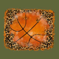 Glitter Leopard Basketball Background Classic Tee | Teevron