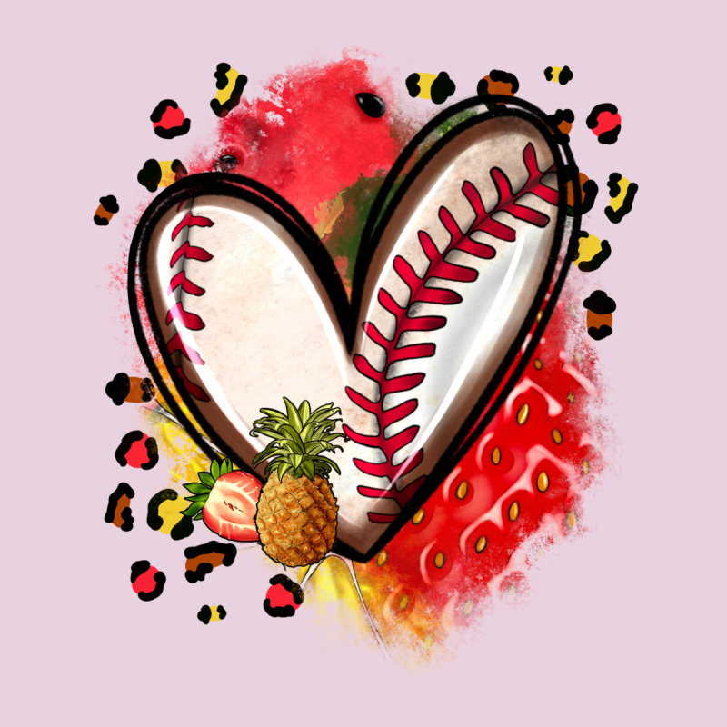 Fruits And Baseball Heart Ladies Tee by Zillion Design Studio | Teevron