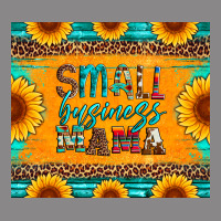 Small Business Mama Leopard Turquoise Aztec Serape Cowhide Sunflowers Vintage Tee | Teevron