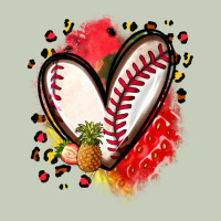 Fruits And Baseball Heart Ladies Tee | Teevron