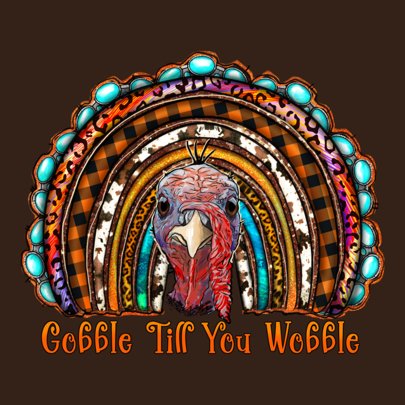 Gobble Till You Wobble Thanksgiving Rainbow Heavy Core Tee by RanaPortraitStore | Teevron