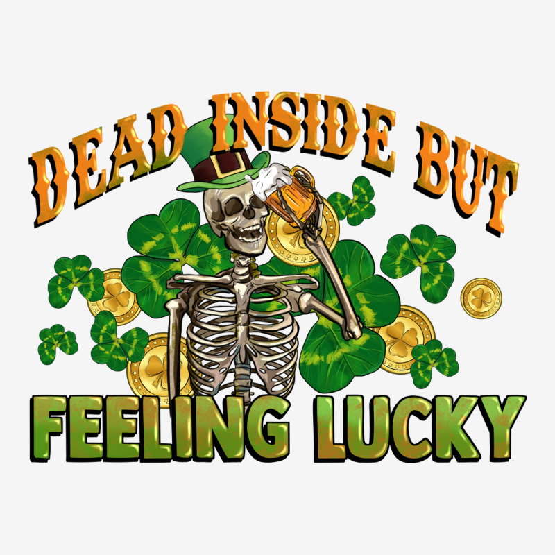 Dead Inside But Feeling Lucky St. Patrick's Day Urban Hoodie by CowGirlArtShop | Teevron