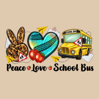 Peace Love School Bus Heavyweight Sweatshirt | Teevron