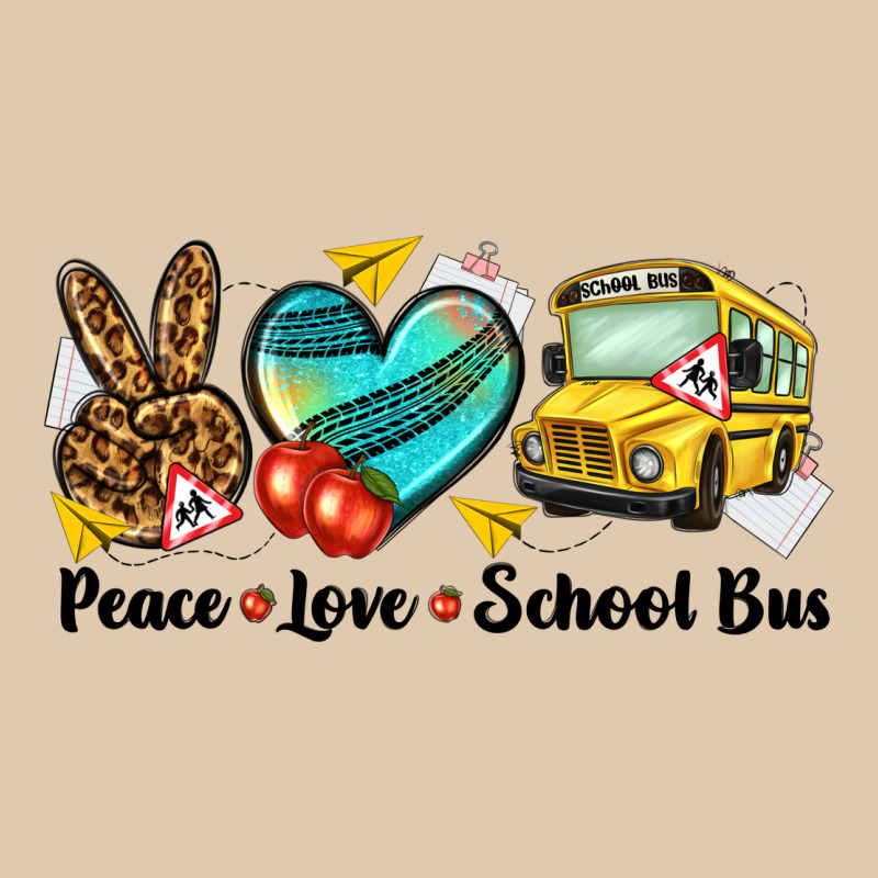Peace Love School Bus Heavyweight Sweatshirt by NancyCooperArtShop | Teevron
