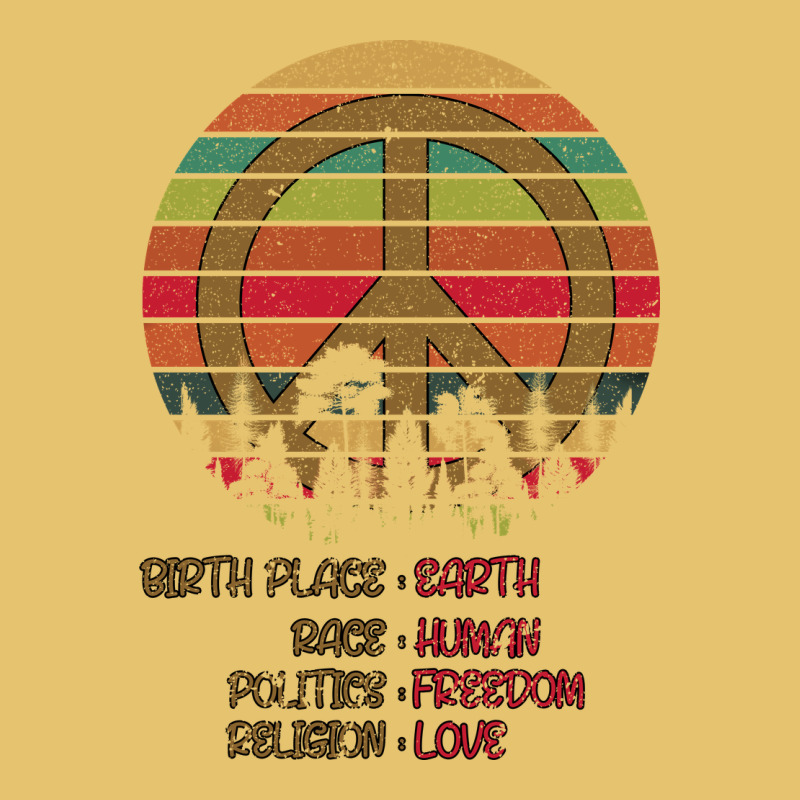Birthplace Earth Race Human Peace Sign Hippie Premium Sweatshirt by Bettercallsaul | Teevron
