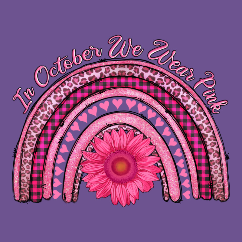 In October We Wear Pink Rainbow Vintage Tee by AdoDesignShop | Teevron