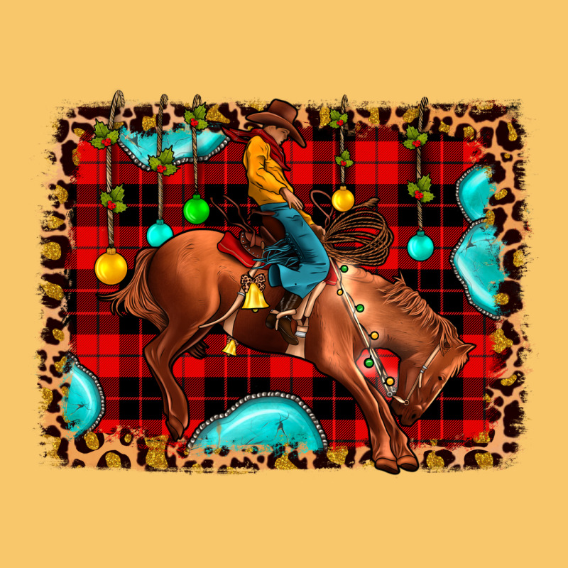 Christmas Rodeo Cowboy Vintage Hoodie by JahusDesignShop | Teevron