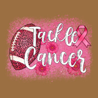 Tackle Cancer Football Leopard Vintage Tee | Teevron