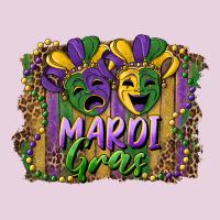 Mardi Gras Mask With Leopard Background Ladies Tee | Teevron
