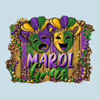 Mardi Gras Mask With Leopard Background Ladies Tee | Teevron