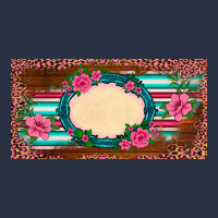 Western Pink Flovers Leopard Serape   License Plate Template Heavyweight Sweatshirt | Teevron