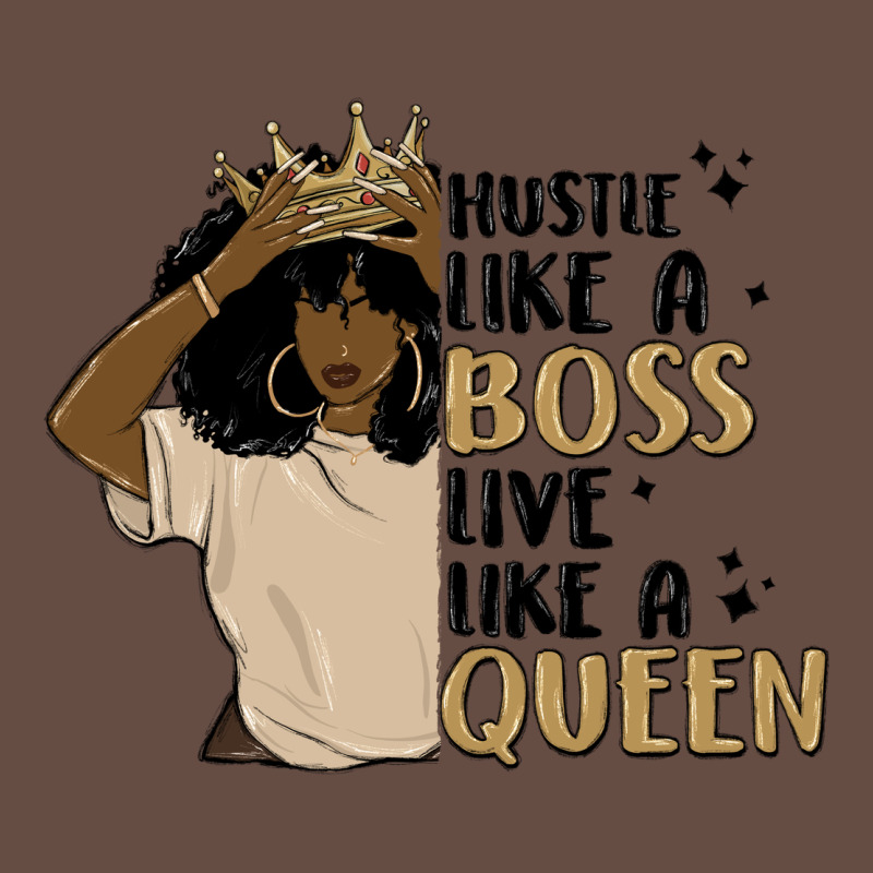Hustle Like A Boss Live Like A Queen Long Sleeve Tee by MaliasSmallBusiness | Teevron
