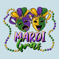 Mardi Gras Mask And Beads Ladies Tee | Teevron