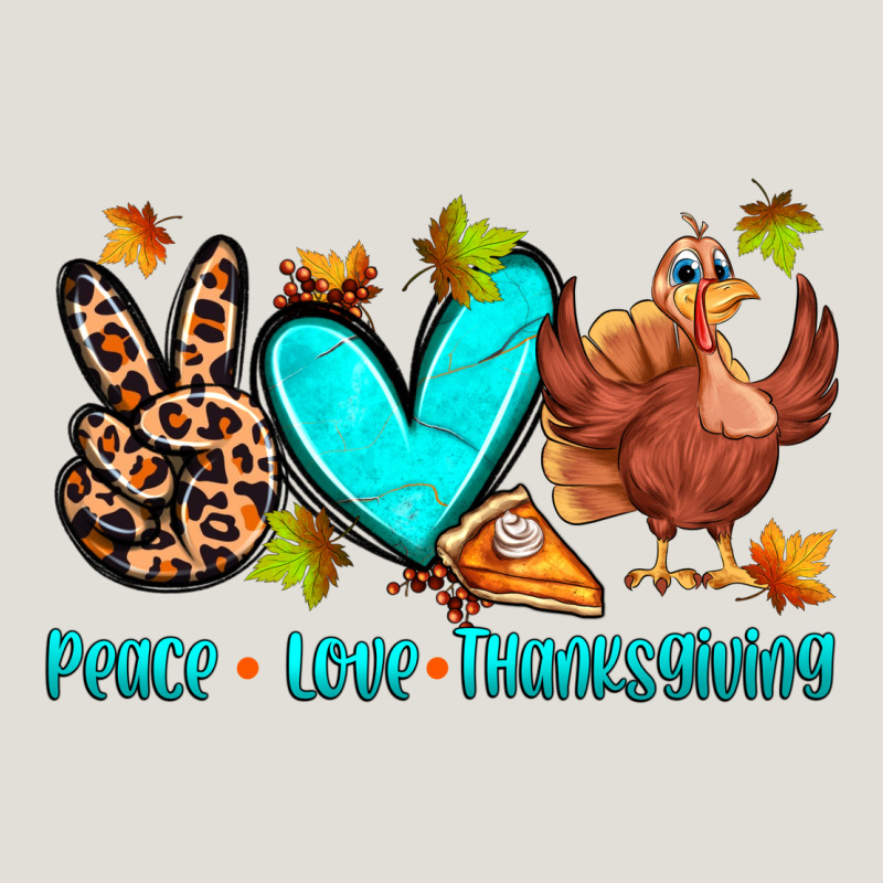 Peace Love Thanksgiving Heavy Core Tee by Zillion Design Studio | Teevron