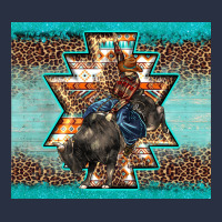 Western Rodeo Bullfighter Aztec Leopard Turquoise Heavyweight Sweatshirt | Teevron