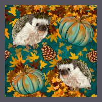 Hedgehog And Pumpkins Seamless Pattern Vintage Hoodie | Teevron