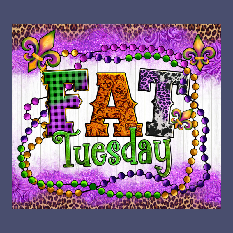Fat Tuesday Fleur De Lis And Mardi Gras Beads Vintage Tee by Artiststas | Teevron