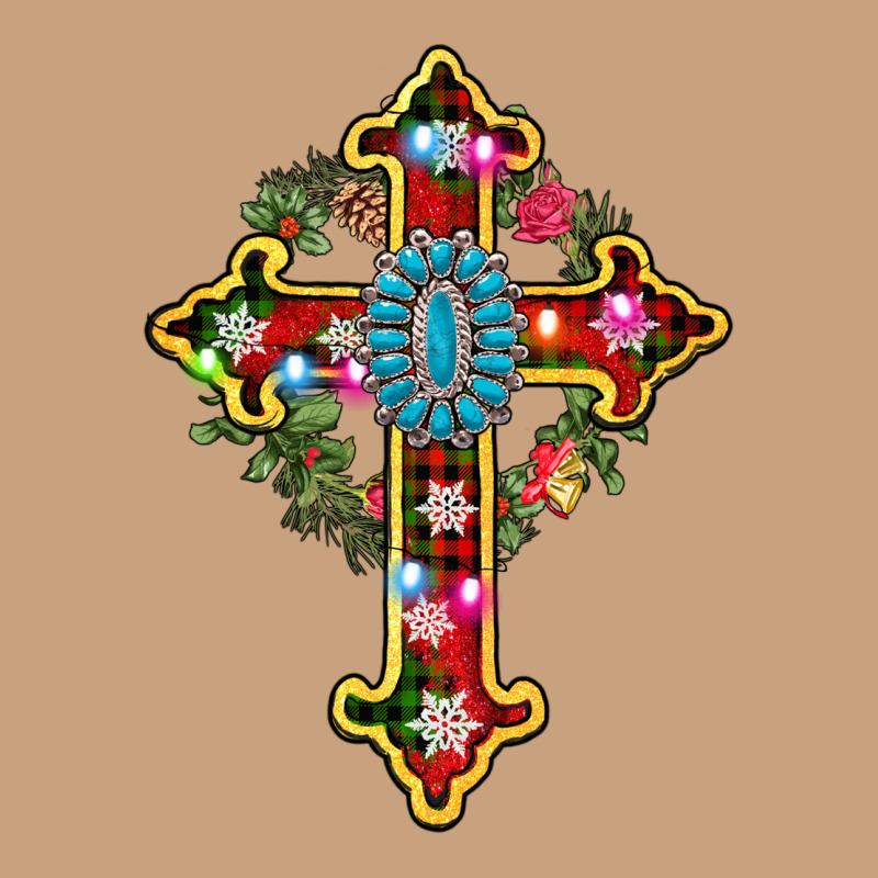 Christmas Cross Vintage Tee by AdoDesignShop | Teevron