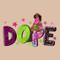 Dope With Afro Black Woman Urban Heavy Tee | Teevron