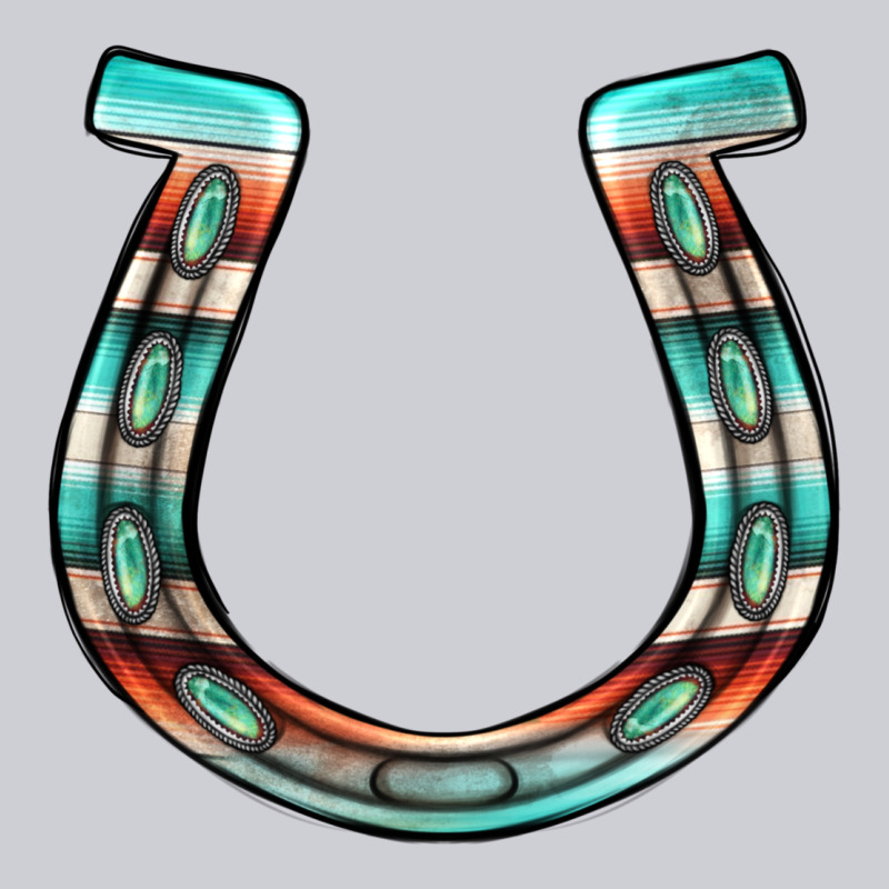 Serape Turquoise Horseshoe Classic Tee by Jasminsmagicworld | Teevron