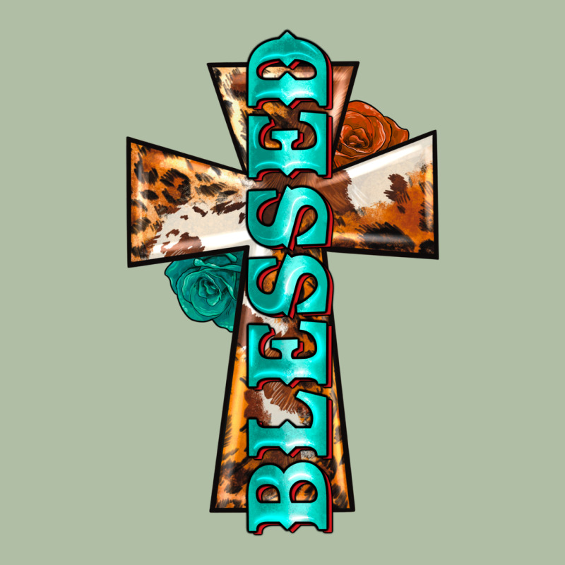 Blessed Cross Urban Heavy Tee by BarkalooDesign | Teevron