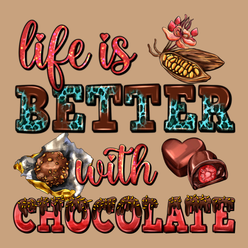 Life Is Better With Chocolate Vintage Tee by AdoDesignShop | Teevron
