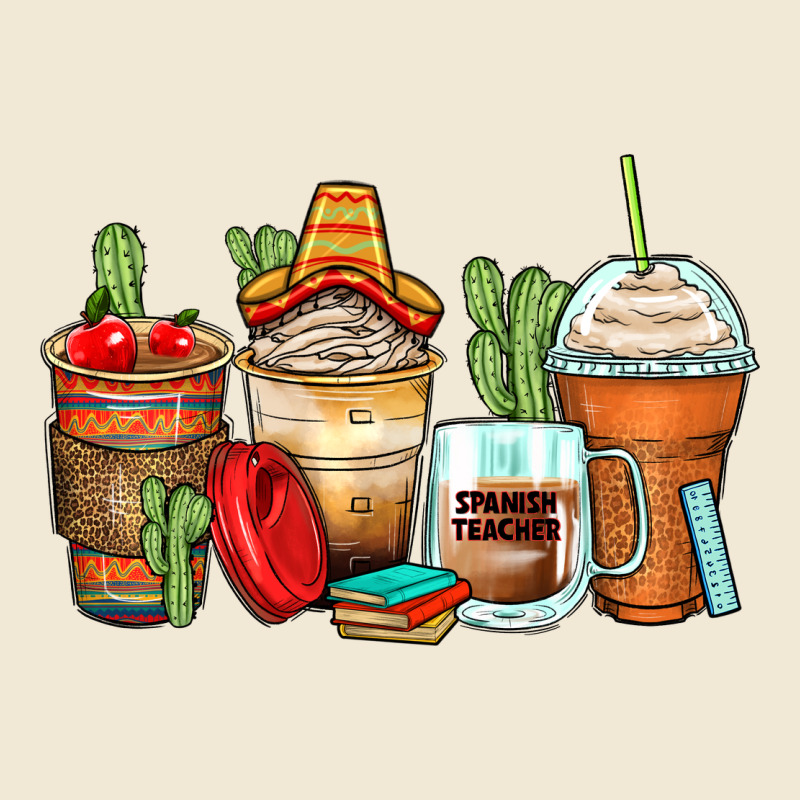 Spanish Teacher Coffee Cups Ladies Tee by Zillion Design Studio | Teevron