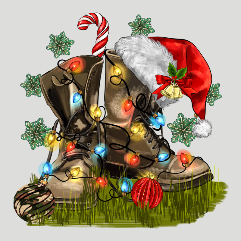Christmas Soldier Veteran Boots Zipper Hoodie by MaliasSmallBusiness | Teevron