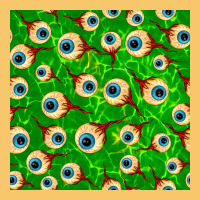 Halloween Eye Balls Seamless Pattern Vintage Hoodie | Teevron
