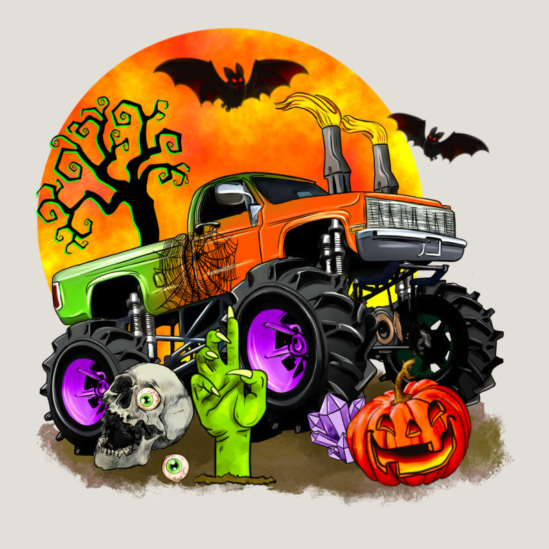 Halloween Monster Truck Heavy Core Tee by Zillion Design Studio | Teevron