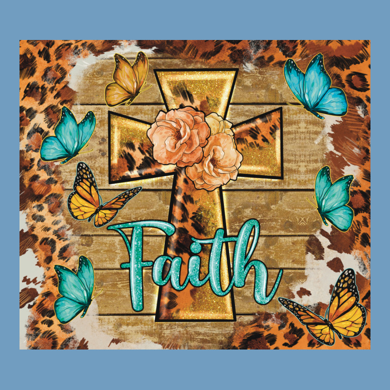Faith Cross Urban Heavy Tee by BarkalooDesign | Teevron