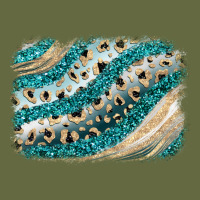 Turquoise Glitter Background Long Sleeve Tee | Teevron