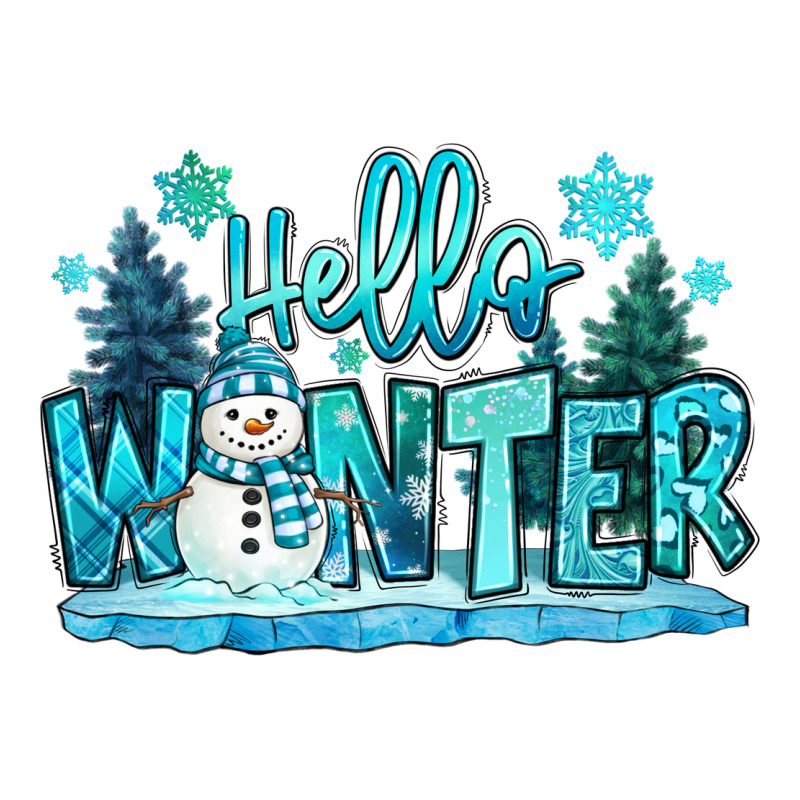 Hello Winter Snowman Zipper Hoodie by MaliasSmallBusiness | Teevron